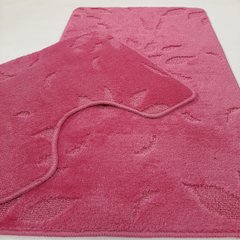 Комплект килимків для ванної кімнати RELANA 60*100+60*50СМ! Рожевий