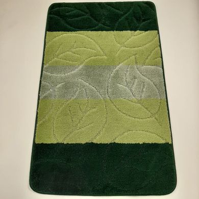 Комплект килимків для ванної кімнати RELANA 60*100+60*50СМ! Лист. Зелений