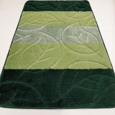 Комплект килимків для ванної кімнати RELANA 60*100+60*50СМ! Лист. Зелений