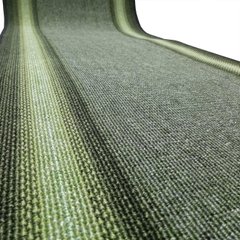 Доріжка килимова безворсова "Дарничанка" зелена, шириною 60см