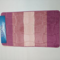 Комплект килимків для ванної кімнати RELANA 60*100+60*50СМ! Хвиля. Кубік