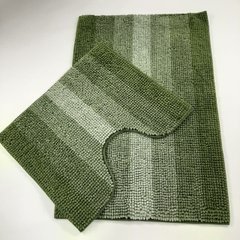 Комплект килимків Лапша для ванної кімнати! MAKARON! 60*90 + 60*50см! Зелений