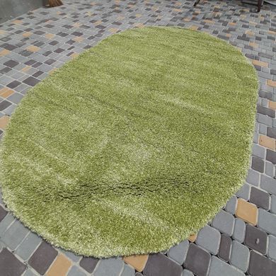 Килим овал Verita Super Shaggy C1010P green/green 2,0*2,9м