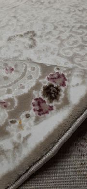 Ковер овал 1,0*2,0 Acrilla 5629 pembe_krem
