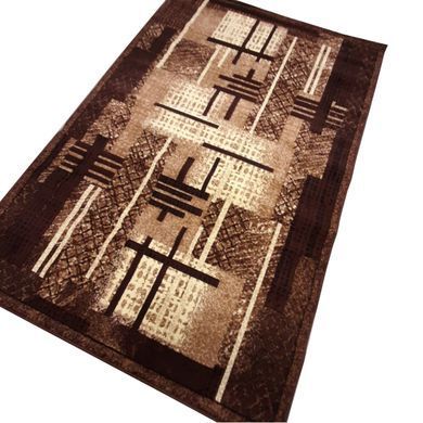 Килим абстракція коричнева в кімнату Карат "GOLD" 191/12 2,0м на 3,0м